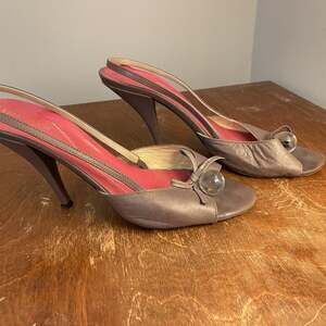 Kate Spade New York Slingback Heels Gold Bronze Metallic Peep Toe Pumps